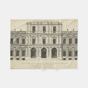Theatrical Style Façade by Colen Campbell Fleece Blanket
