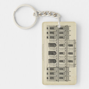Theatrical Style Façade by Colen Campbell Key Ring