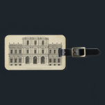 Theatrical Style Façade by Colen Campbell Luggage Tag<br><div class="desc">Colen Campbell created this theatrical style façade,  which was published in his book Vitruvius Britannicus. A façade is basically a representation of the front,  or side,  of a building. An amazing architectural drawing that would look great in your home!</div>