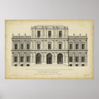 Theatrical Style Façade by Colen Campbell