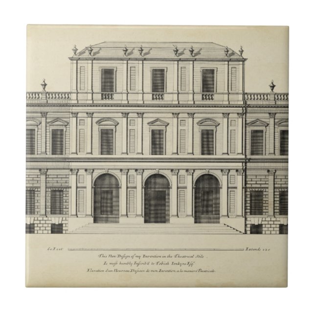 Theatrical Style Façade by Colen Campbell Tile (Front)