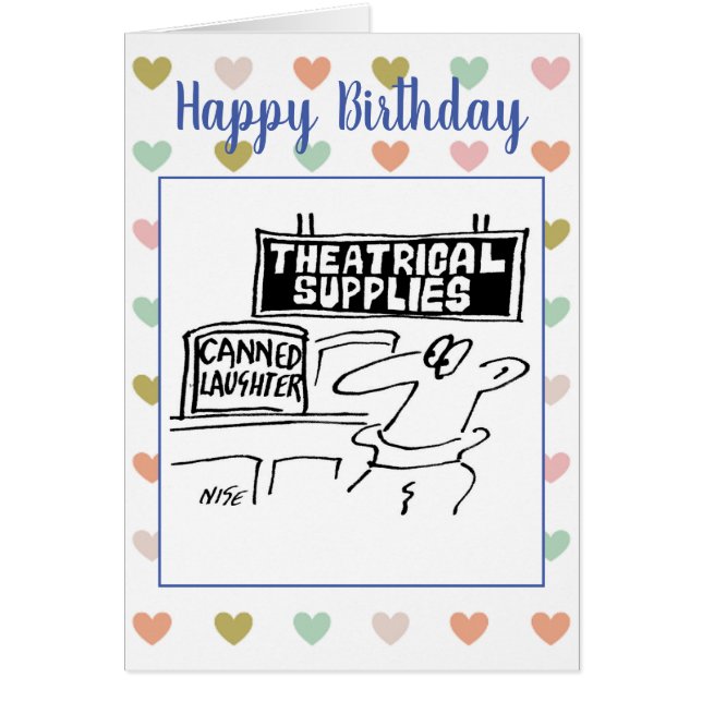 Theatrical Supplier has Tins of Canned Laughter (Front)