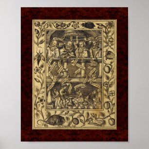 Theatrum Chemicum: 1652 Alchemy Illustration Poster