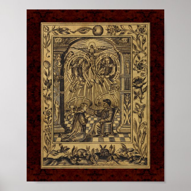 Theatrum Chemicum: 1652 Alchemy Illustration Poster (Front)