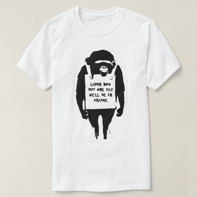 theCHIVE Men_s Banksy Laugh Now Tee , Gbond Appare (Design Front)