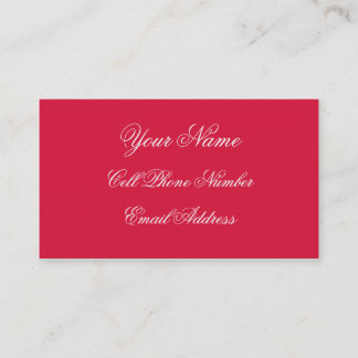 TheColorWheel Crimson Standard Business Card