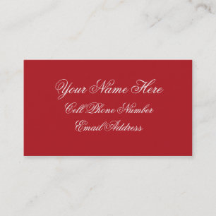 TheColorWheel Indian Red Business Card