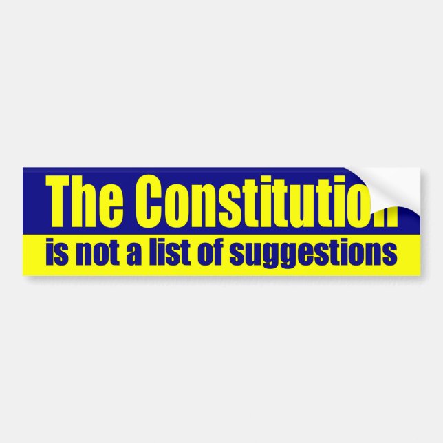 theConstitution Bumper Sticker (Front)