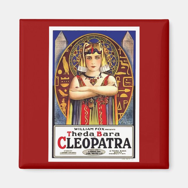 Theda Bara as Cleopatra Vintage Movie Magnet (Front)