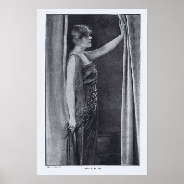 Theda Bara Rotrogravure 1916 Print (Front)