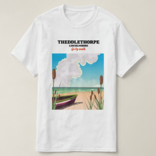 Theddlethorpe Lincolnshire seaside travel poster. T-Shirt