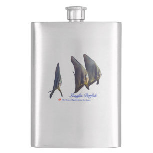 Thee Cute Longfin Batfish Hip Flask