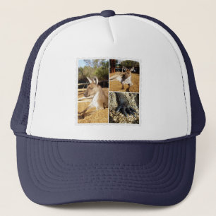 Thee Kangaroo Picture Collage, Truckers Hat