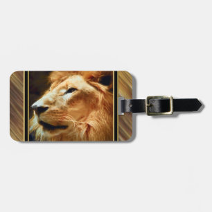 Thee Majestic Lion Luggage Tag