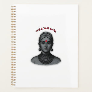 Thee Royal Gaze - Indian Queen Line Art Planner