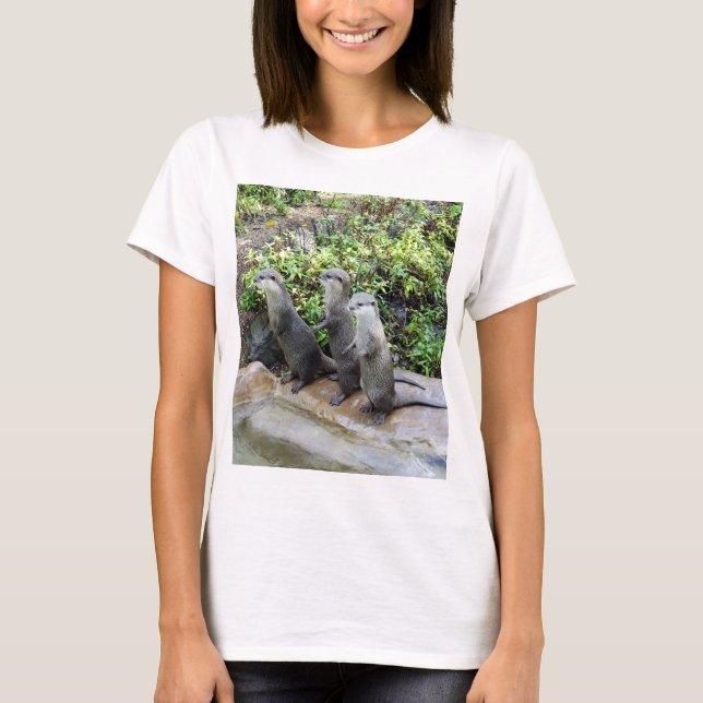 Thee Wise Standing Otters, T-Shirt (Front)