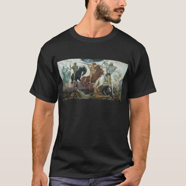 TheFour Horsemen of Apocalypse by Viktor Vasnetsov T-Shirt (Front)