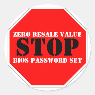 Theft Deterrent Warning Sticker