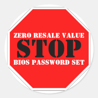 Theft Deterrent Warning Sticker