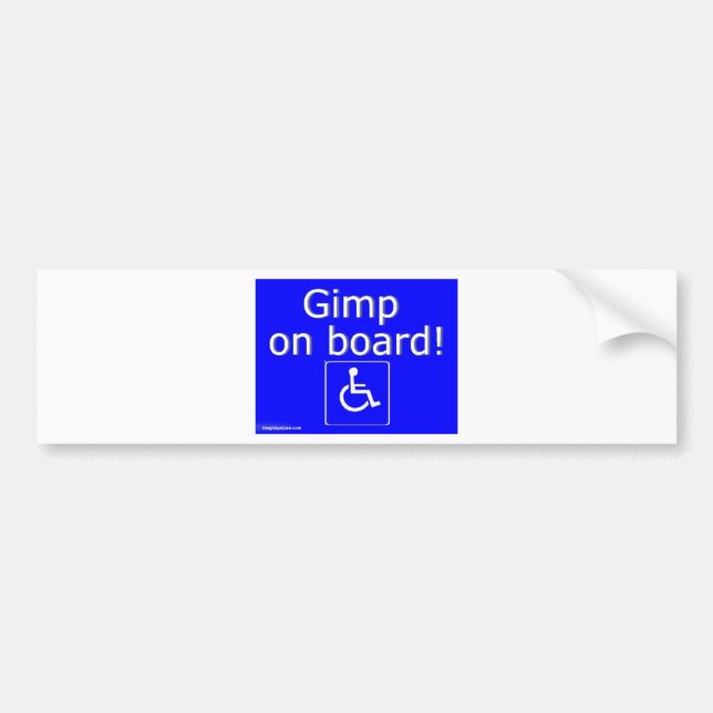 thegimpstore.com bumper sticker (Front)
