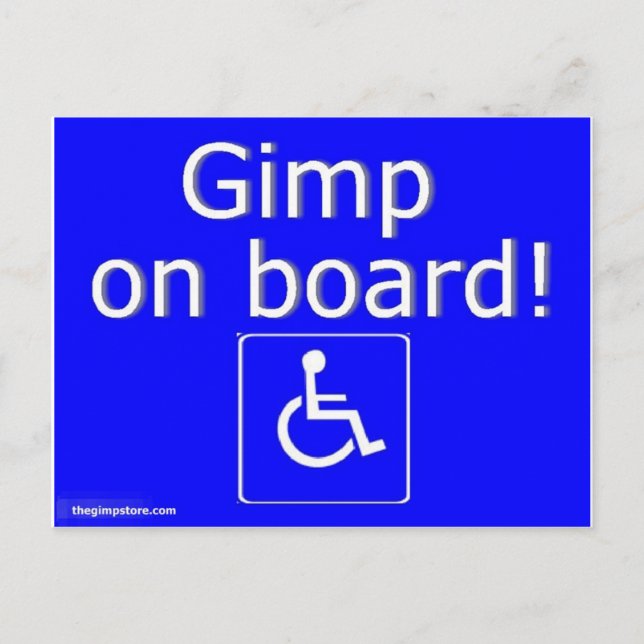 thegimpstore.com postcard (Front)