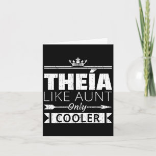 Theia cooler funny greek aunt mother's day  card