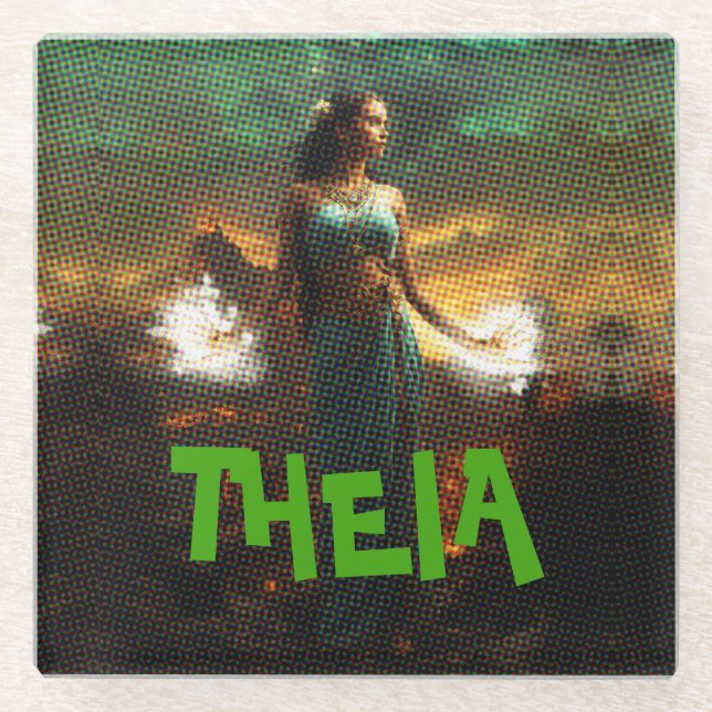 THEIA GLASS COASTER (Front)