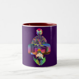 Their Eye Were Watching GOD Novelty  Two-Tone Coffee Mug