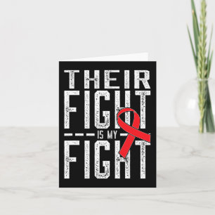 Their Fight is My Fight Blood Cancer Awareness Card