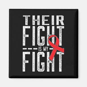 Their Fight is My Fight Blood Cancer Awareness Magnet