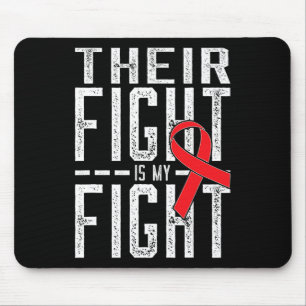 Their Fight is My Fight Blood Cancer Awareness Mouse Mat