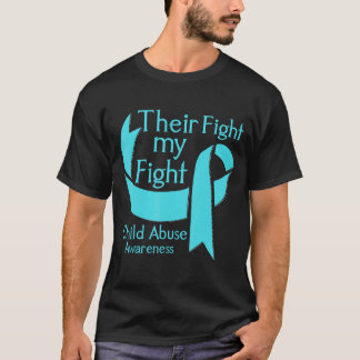 Their Fight Is My Fight Child Abuse Awareness Mont T-Shirt