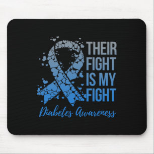 Their Fight Is My Fight Warrior Support Diabetes A Mouse Mat