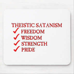 Theistic Satanism/Luciferianism Devotion Mouse Mat