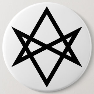 Thelemite Unicursal Hexagram 6 Cm Round Badge