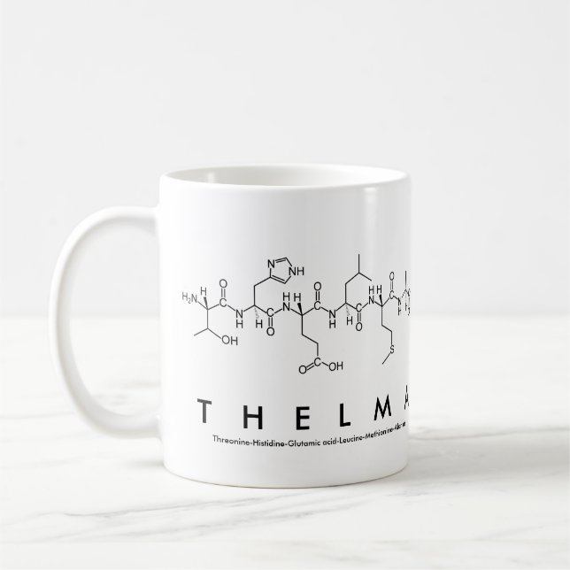 Thelma peptide name mug (Left)