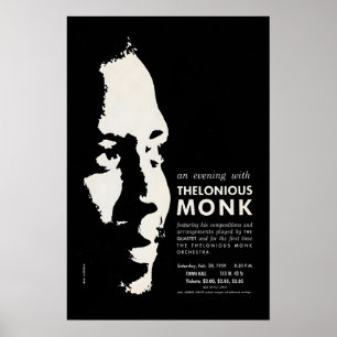 Thelonious Monk jazz poster - Orchestra and