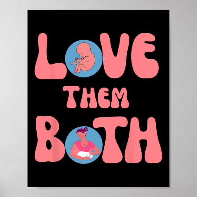 Them Both Pro-life Feminist Rage Feminism  Poster (Front)