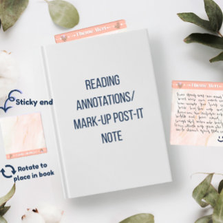 Theme Alert Acrylic Reading Annotation Post-it Notes