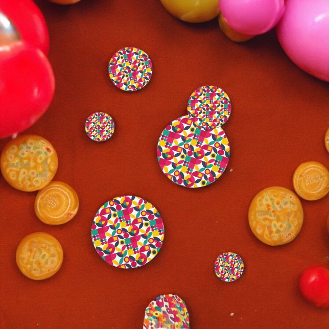 Theme Party  Confetti (pink bauhaus party confetti,kids birthday party,baby shower,graduation,nightparty,throw fun confetti)