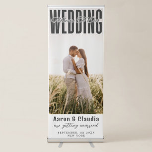  Theme Photo Wedding Welcome  Retractable Banner