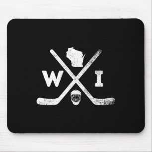 Theme Team State Of Wisconsin Hockey Mouse Mat