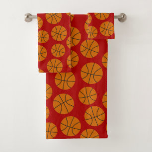Themed Basketball sports pattern towel set