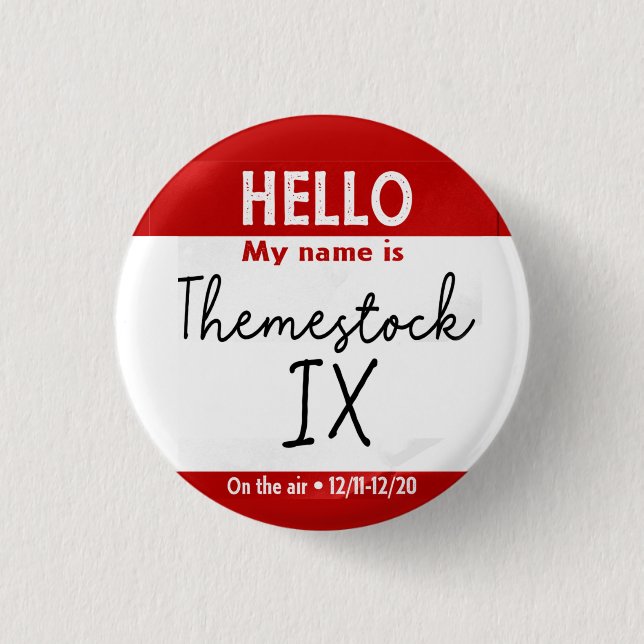 Themestock IX Button (Front)