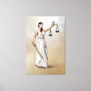 Themis - Lady Justice Canvas Print