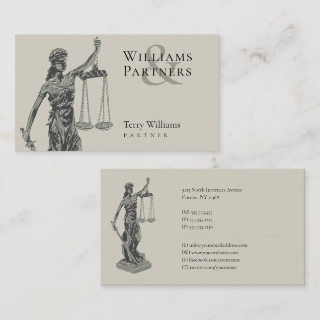 Themis | Lawyer Business Card (Front/Back)