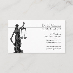 Themis   Scales of Justice Business Card