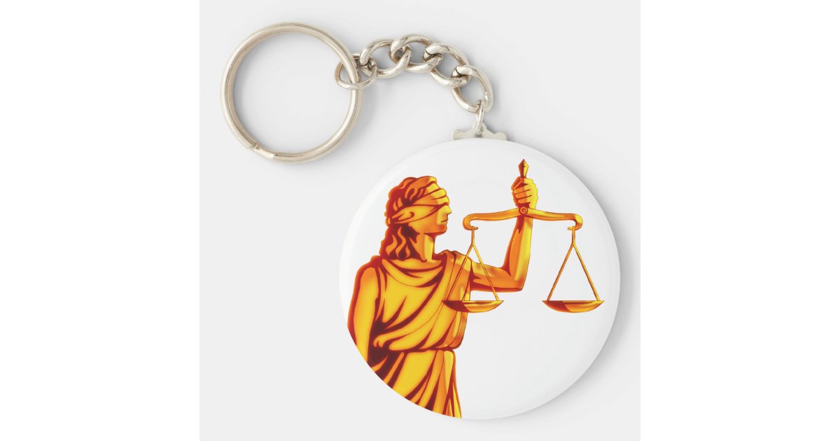 Themis Scales of Justice Key Ring Zazzle