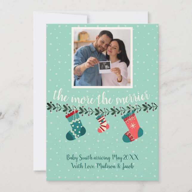 theMoretheMERRIER Ultrasound Holiday Card (Front)