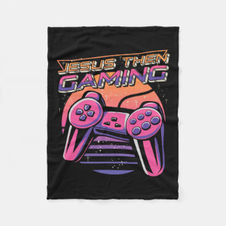 Then Gaming Gamer Christian Boys Video Game Contro Fleece Blanket